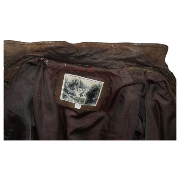 Vintage Luis Alvear Exclusively For The Brass Rail Leather Bomber Men’s L - Picture 5 of 7